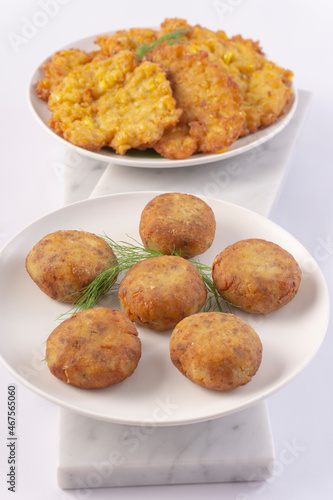 FOOD, DRINK, AND APPETIZER on white background.