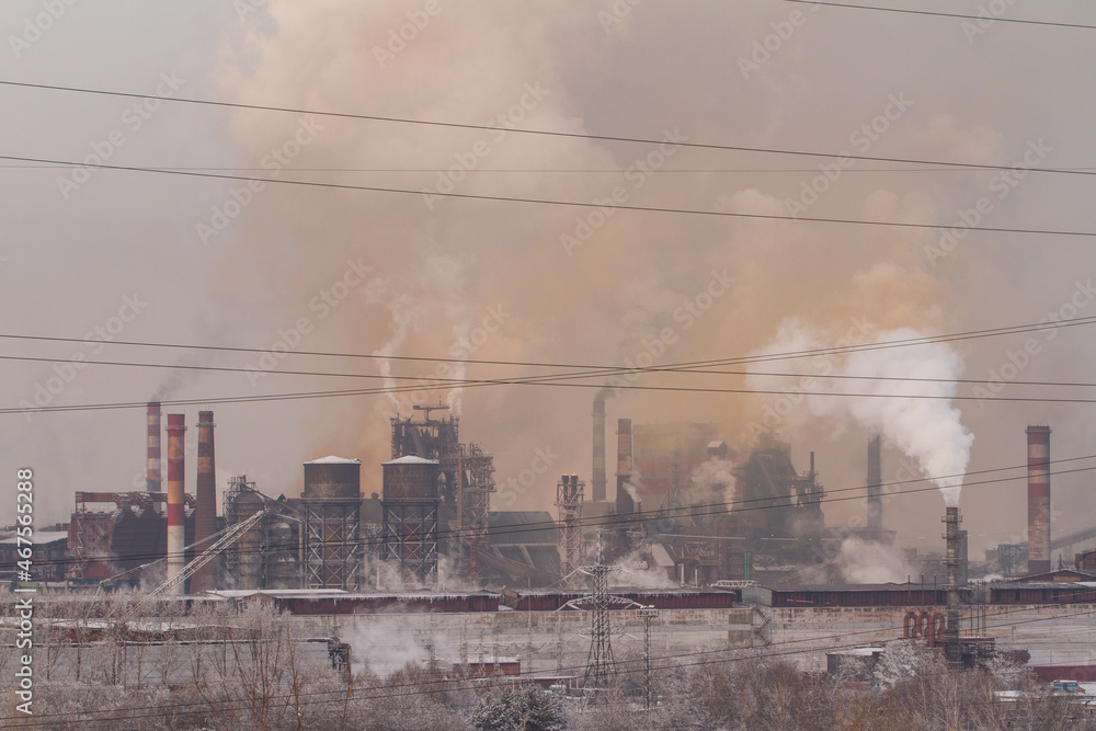 factory smoke pollution, environmental problems and air pollution