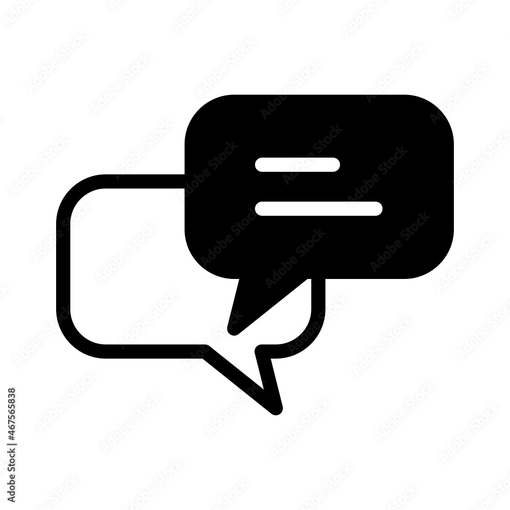 Chat bubble icon Chat bubble icon