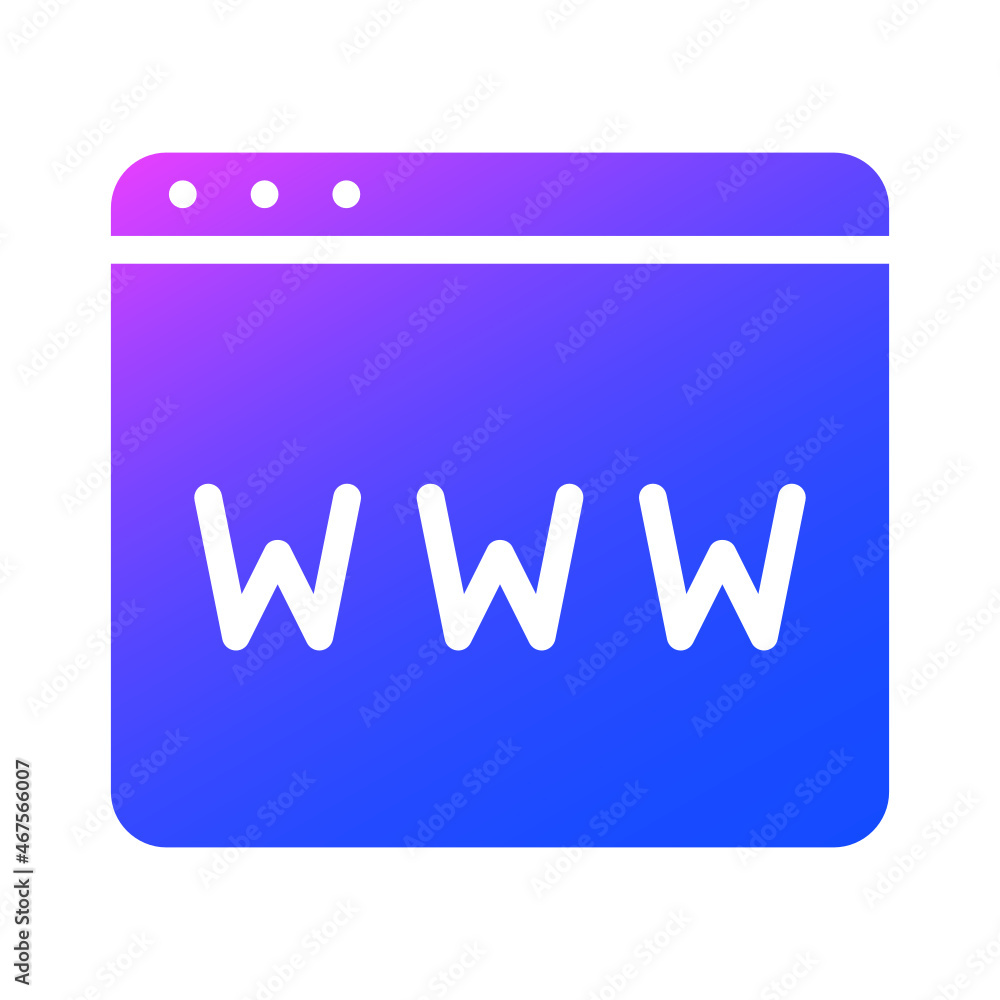 Website icon in gradient color