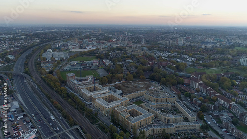 Wallpaper Mural Aerials North London Near Wembley Stadium, London, England, Suburban Area Sunset Heavy traffic Near M1 Intersection
 Torontodigital.ca