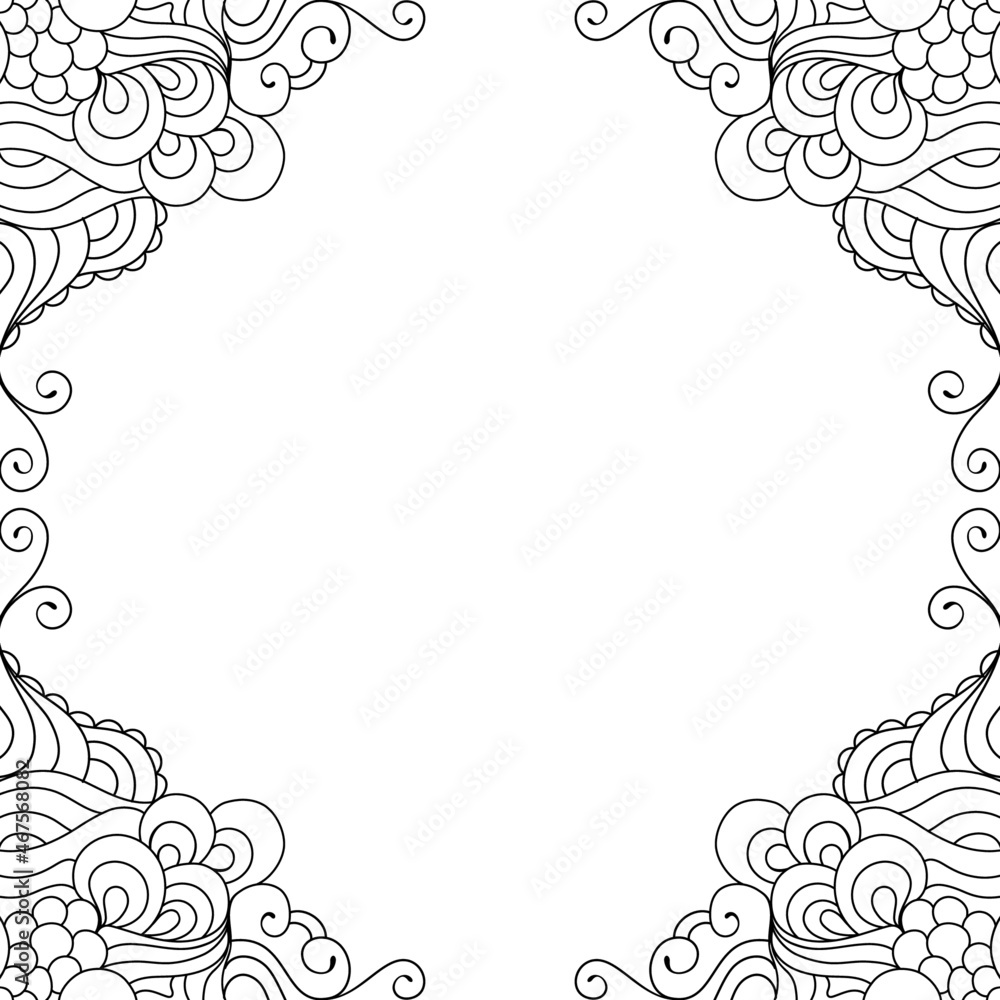 Elegant zentangle inspired coloring book style illustration with tribal boho chic ornaments. Colorful oriental ornamental background. Elegant zentangle inspired coloring book style illustration with tribal boho chic ornaments. Colorful oriental ornamental background.