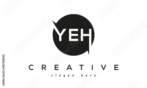 YEH creative circle letters logo design victor photo