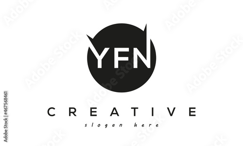 YFN creative circle letters logo design victor photo