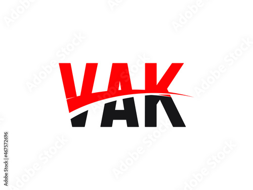 VAK Letter Initial Logo Design Vector Illustration