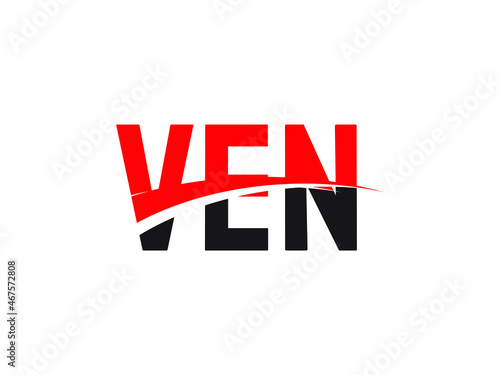 VEN Letter Initial Logo Design Vector Illustration
