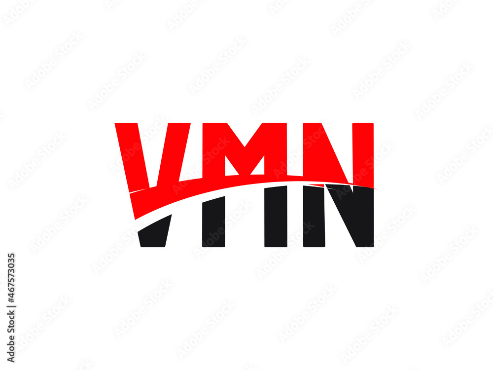 VMN Letter Initial Logo Design Vector Illustration
