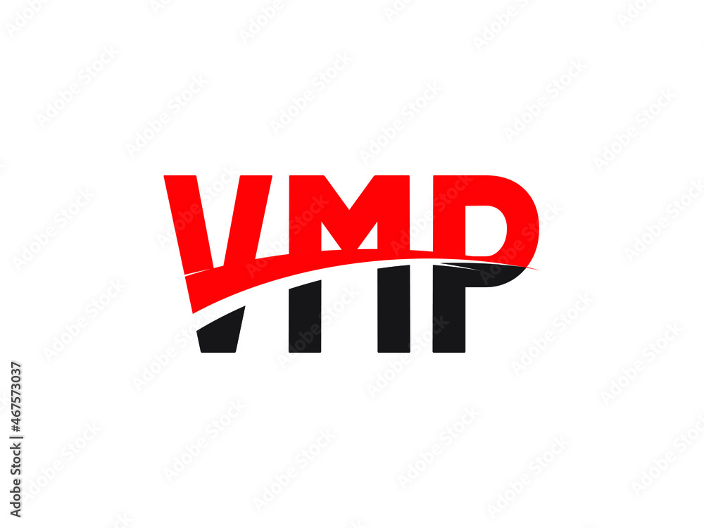 VMP Letter Initial Logo Design Vector Illustration