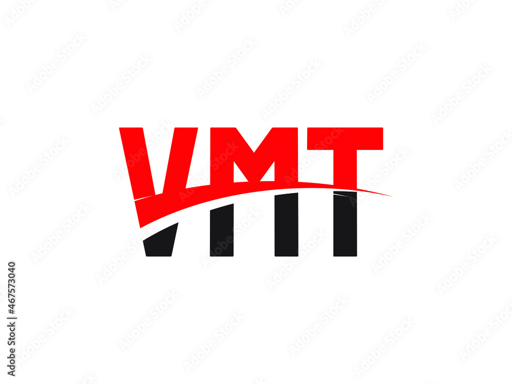 VMT Letter Initial Logo Design Vector Illustration