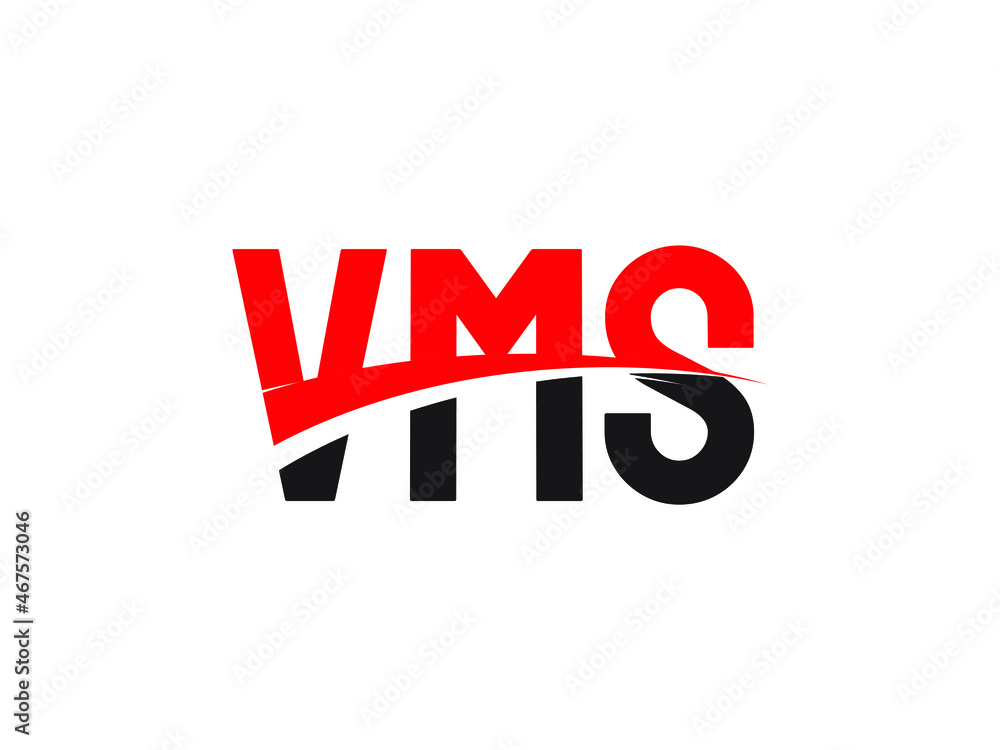 VMS Letter Initial Logo Design Vector Illustration