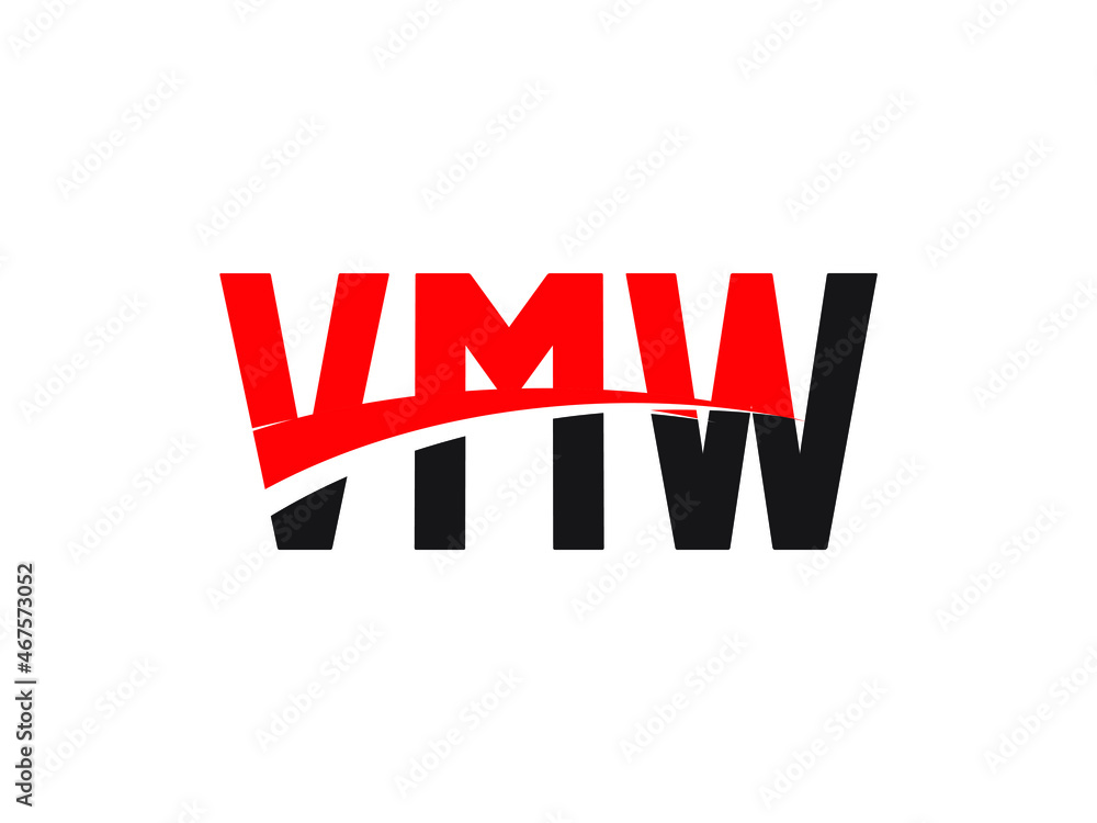 VMW Letter Initial Logo Design Vector Illustration VMW Letter Initial Logo Design Vector Illustration
