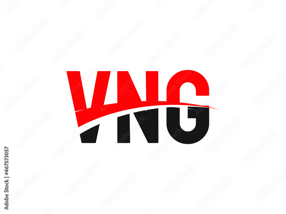 Fototapeta premium VNG Letter Initial Logo Design Vector Illustration