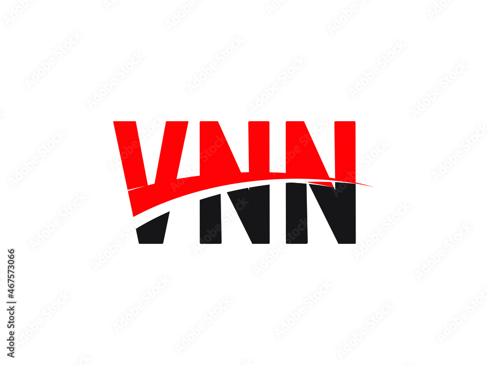 VNN Letter Initial Logo Design Vector Illustration