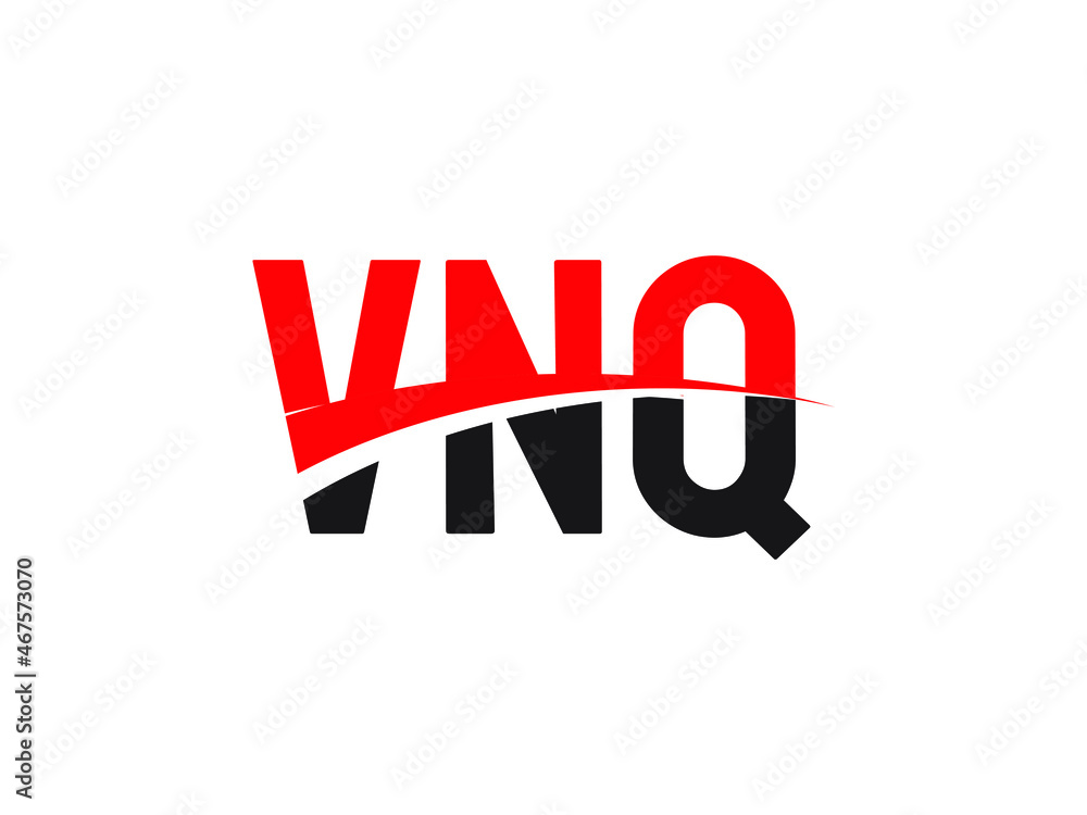 VNQ Letter Initial Logo Design Vector Illustration