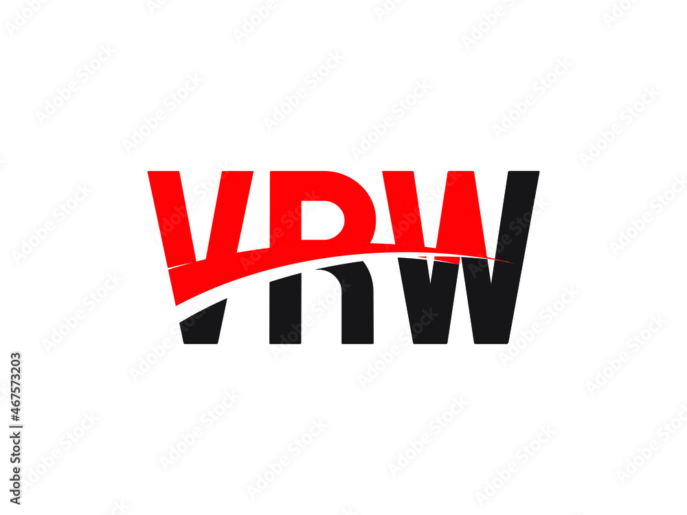 VRW Letter Initial Logo Design Vector Illustration VRW Letter Initial Logo Design Vector Illustration