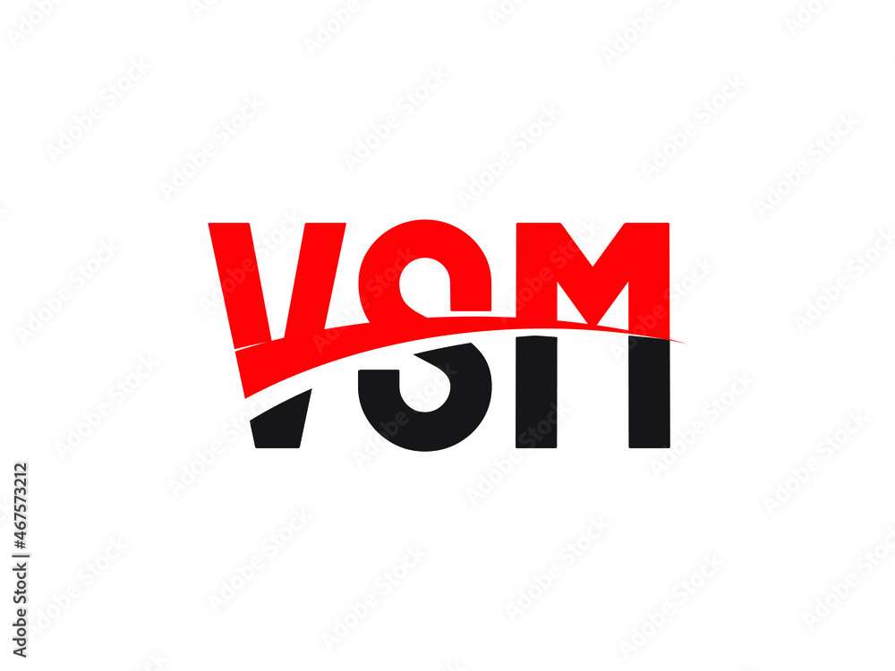 VSM Letter Initial Logo Design Vector Illustration