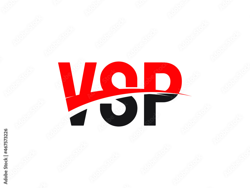 VSP Letter Initial Logo Design Vector Illustration