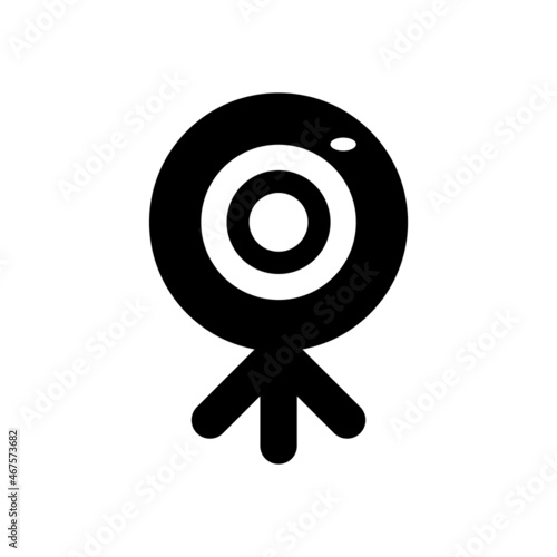 web cam icon, camera vector, video illustration