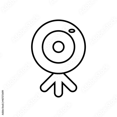 web cam icon, camera vector, video illustration