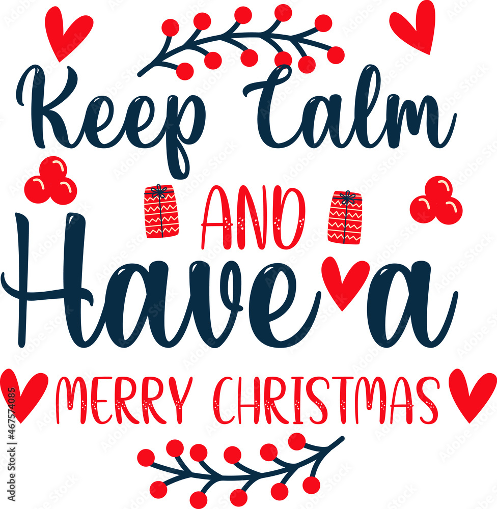 Obraz premium Christmas typography t shirt design