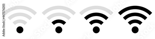 Represents the Wi-Fi connection status.
Wireless | Internet Connection | Signal Icon | Variations