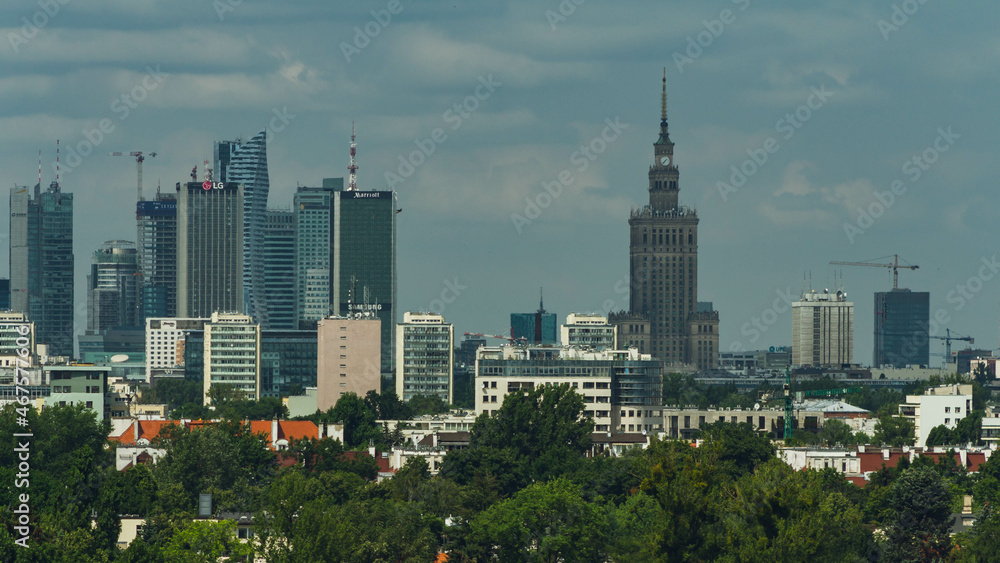 Fototapeta premium Panorama of Warsaw