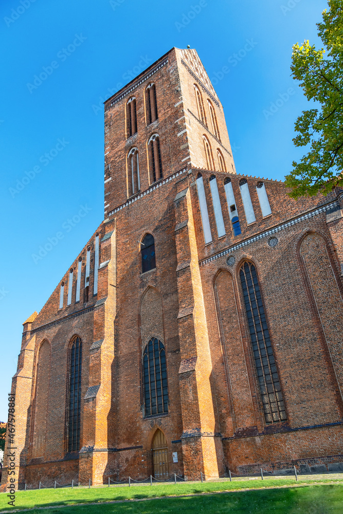 Die Kirche St. Nikolia in der Hansestadt Wismar, Mecklenburg-Vorpommern
