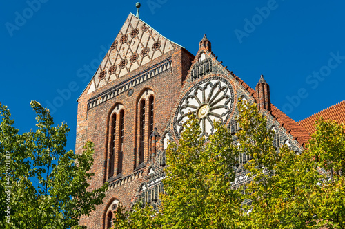 Die Kirche St. Nikolia in der Hansestadt Wismar, Mecklenburg-Vorpommern photo