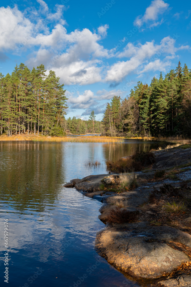 View of The Lake Stortrasket, Vasterby Outdoor Recreation Area, Raseborg, Finland View of The Lake Stortrasket, Vasterby Outdoor Recreation Area, Raseborg, Finland