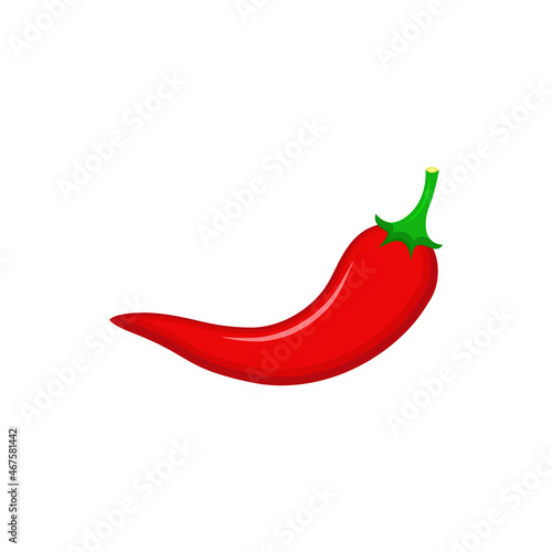 Chili cartoon vector. free space for text. wallpaper. background.