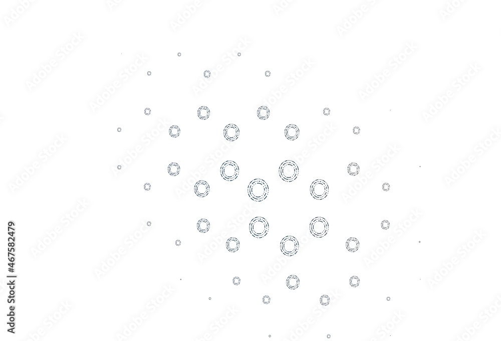 Light blue vector pattern with spheres. Light blue vector pattern with spheres.