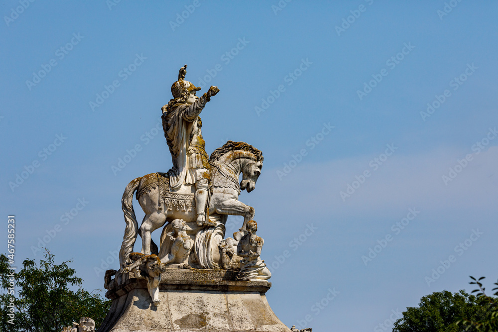 Memorial Statue in the Citadel of Alba Iulia in Romania