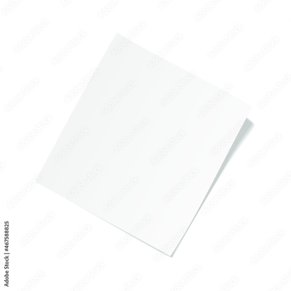 white note paper isolated on a white background white note paper isolated on a white background