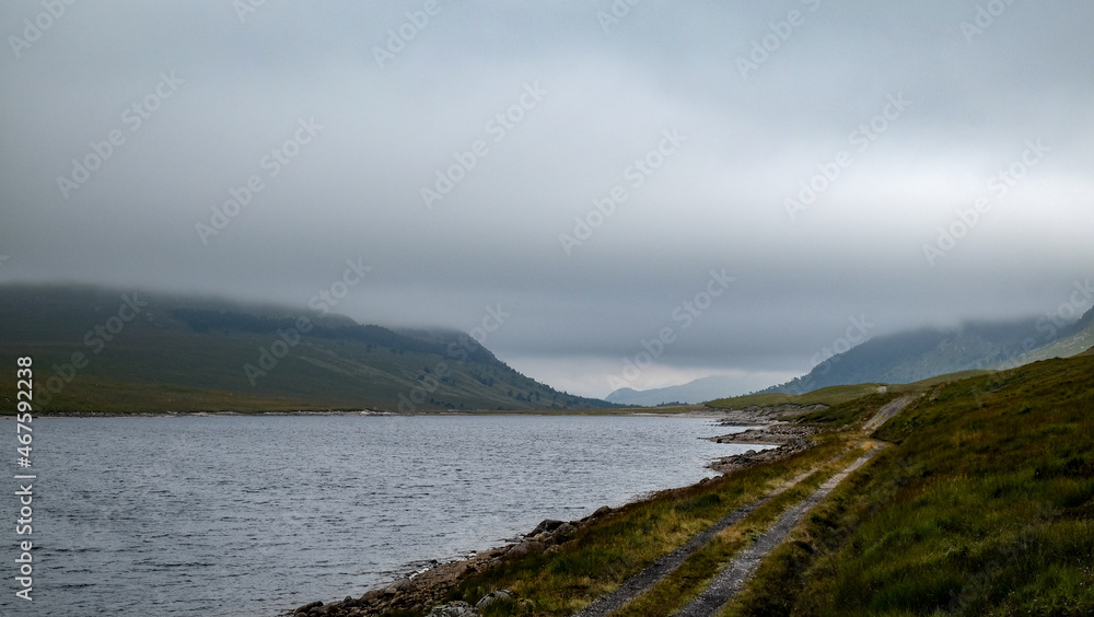 clouds over the lake