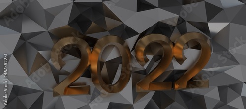 Kalendar Jahr 2022 in 3d