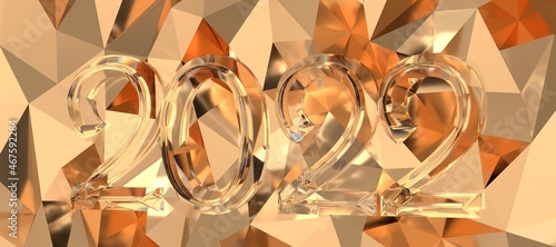 Kalendar Jahr 2022 in 3d