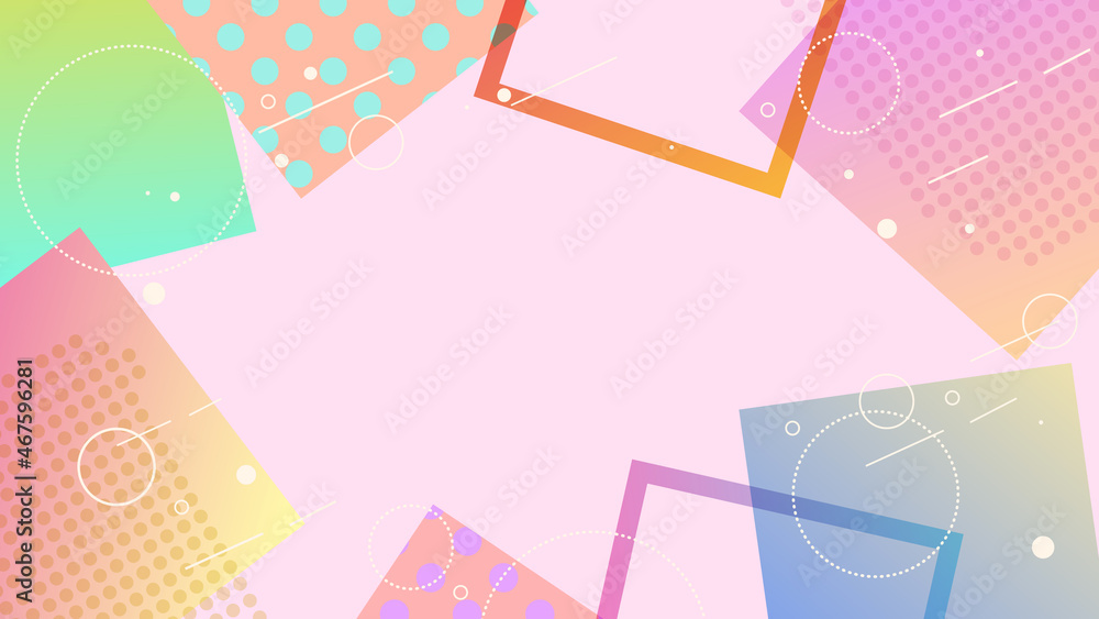 カラフルポップなデザイン背景素材 Stock Vector Adobe Stock
