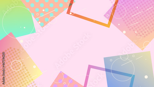 カラフルポップなデザイン背景素材