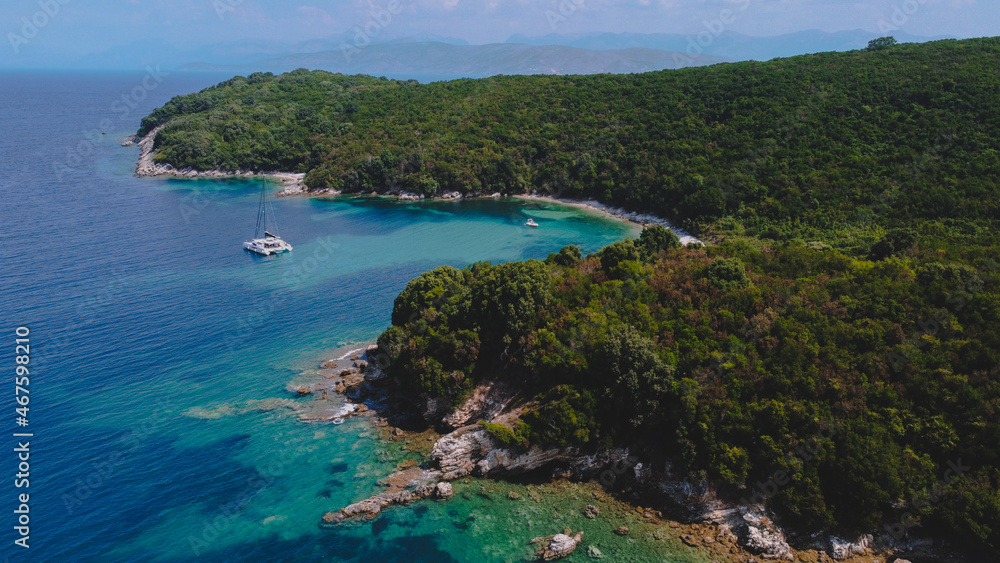 Blue Lagoon of Corfu Island