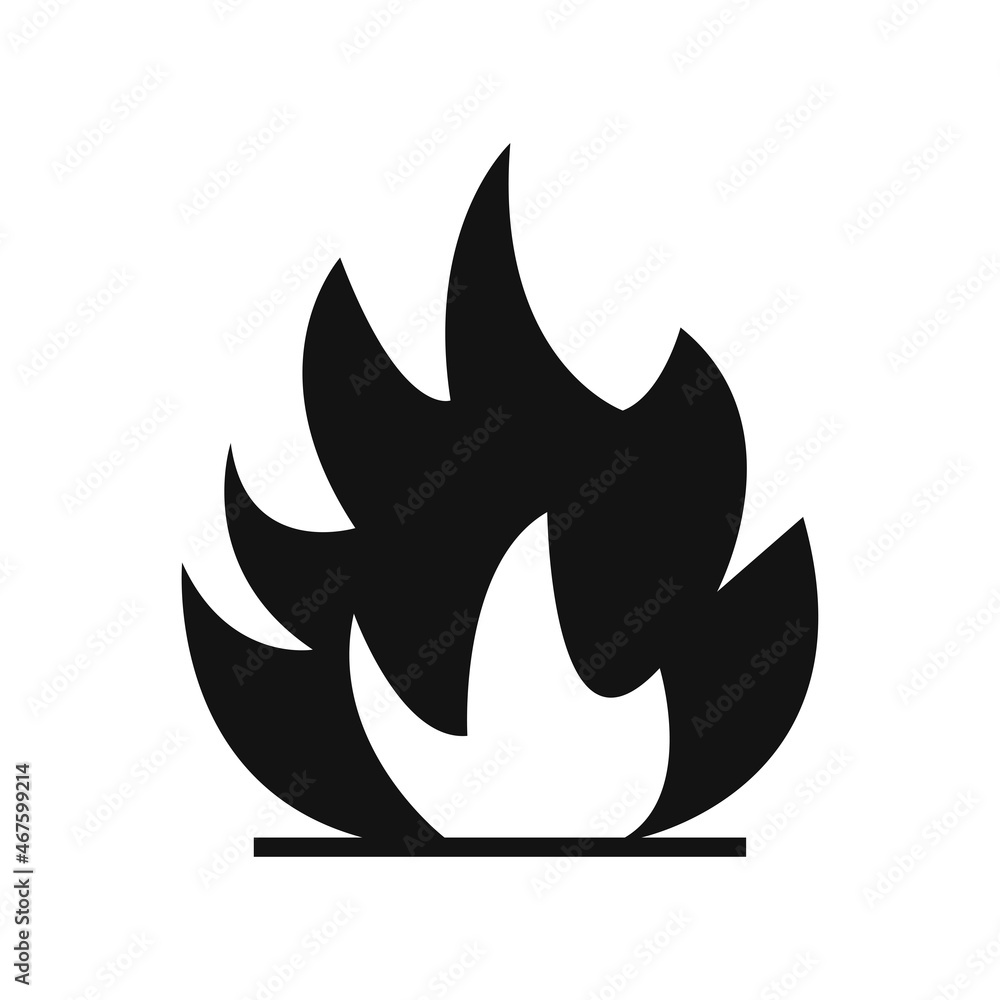 Fragile package. Fire sign vector. Fragile package. Fire sign vector.