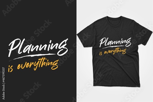 Planning is everything. Typography planning t-shirt design