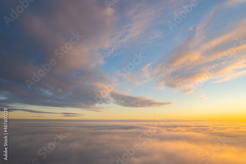 Aerial sunrise sunset sky view © Top Lithuania