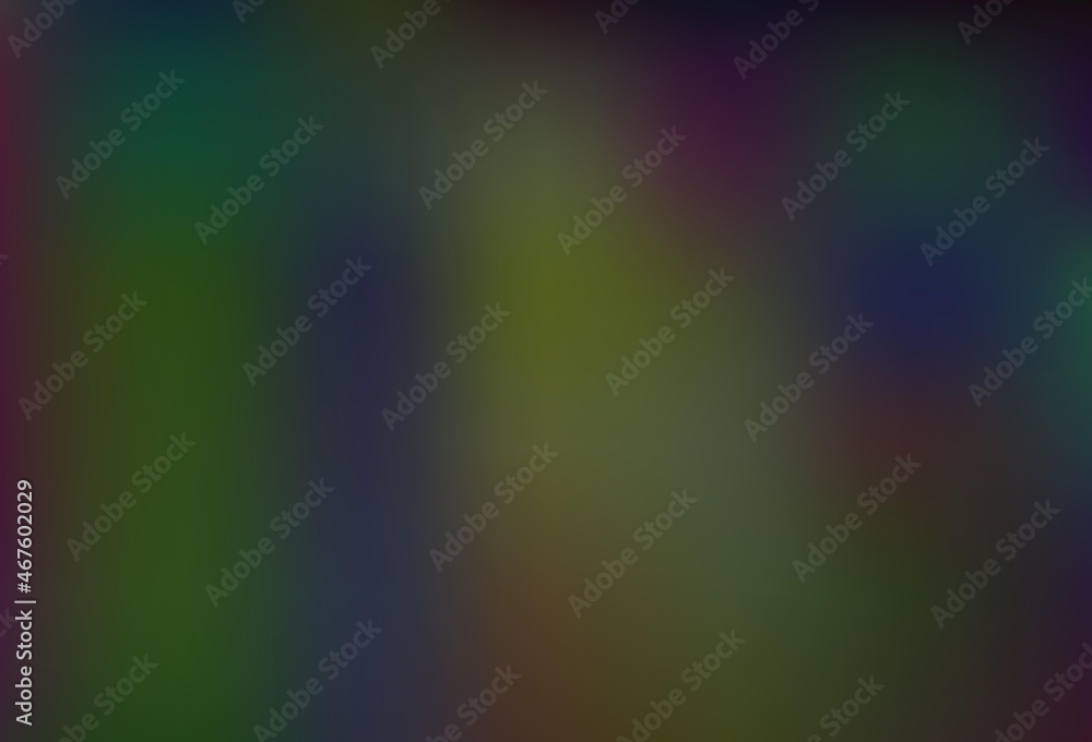 Dark Silver, Gray vector bokeh and colorful pattern.