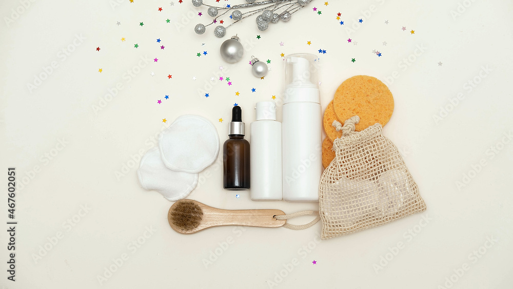 a Christmas greeting concept for cosmetic brands a Christmas greeting concept for cosmetic brands
