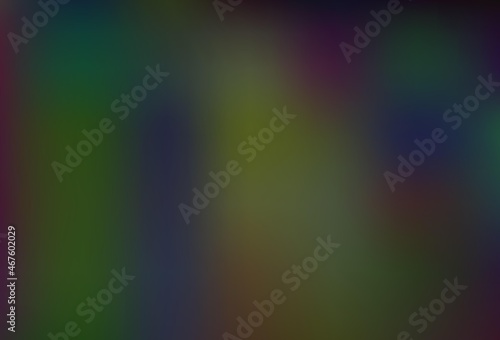 Dark Silver, Gray vector bokeh and colorful pattern.