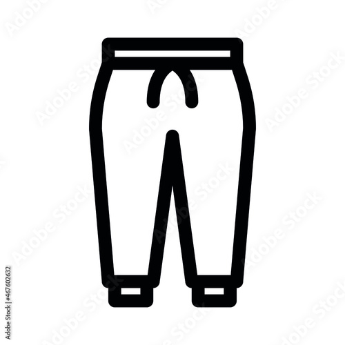 Jogger icon on white background. Linear style sign for mobile concept and web design. Vector Illustration