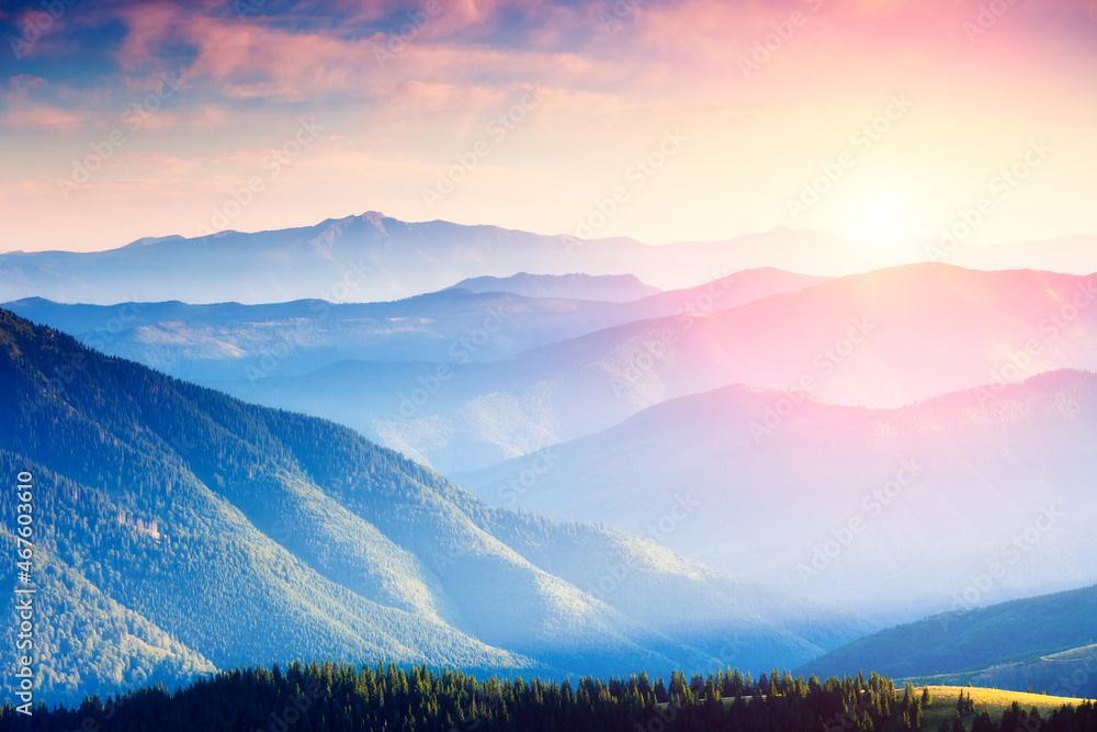 Fototapeta premium beautiful mountains landscape