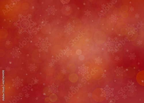 Red holiday background. Christmas background with snowflake and star