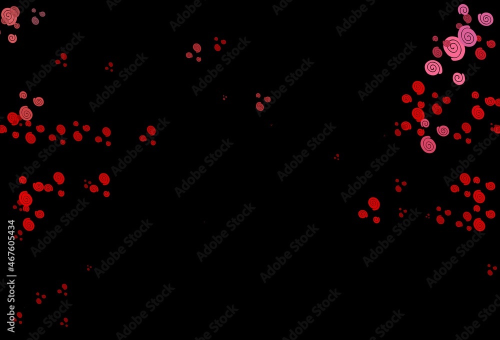 Dark Red vector background with curved circles. Dark Red vector background with curved circles.