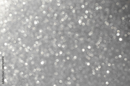 Abstract shiny glitter silver background. P